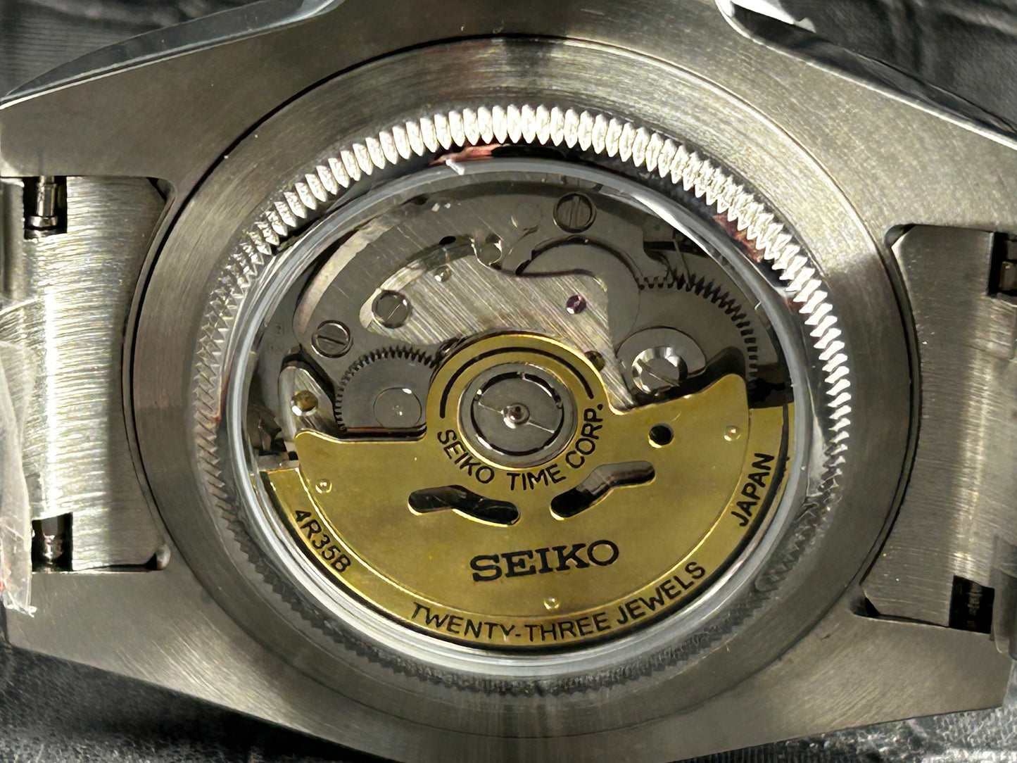 Seikojust mod black Arabic dial 40mm