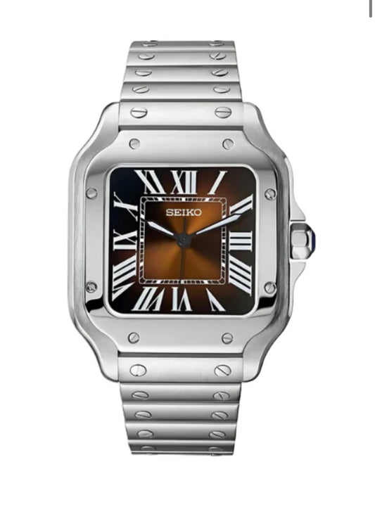 Seikosanto bronze holographic stainless watch