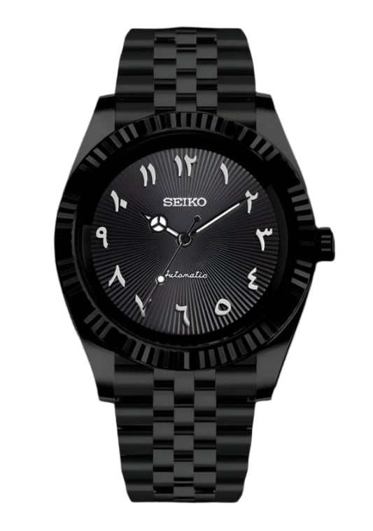 SEIKOjust blackout Arabic watch