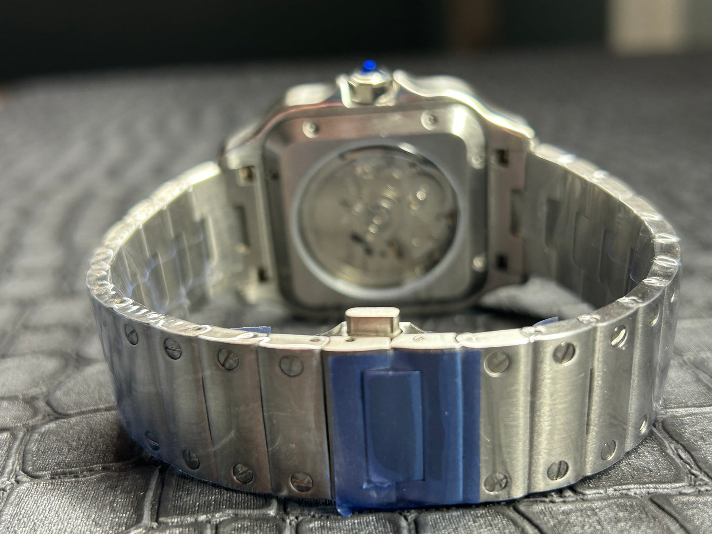Seiko mod Santos Custom Mod Stainless steel Butterfly clasp